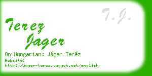 terez jager business card